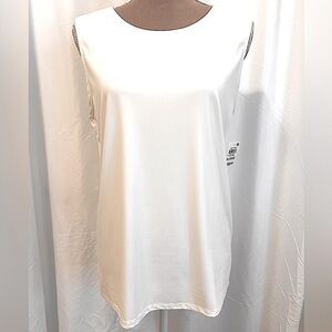 NWT-Alfani Cream Sleeveless Top